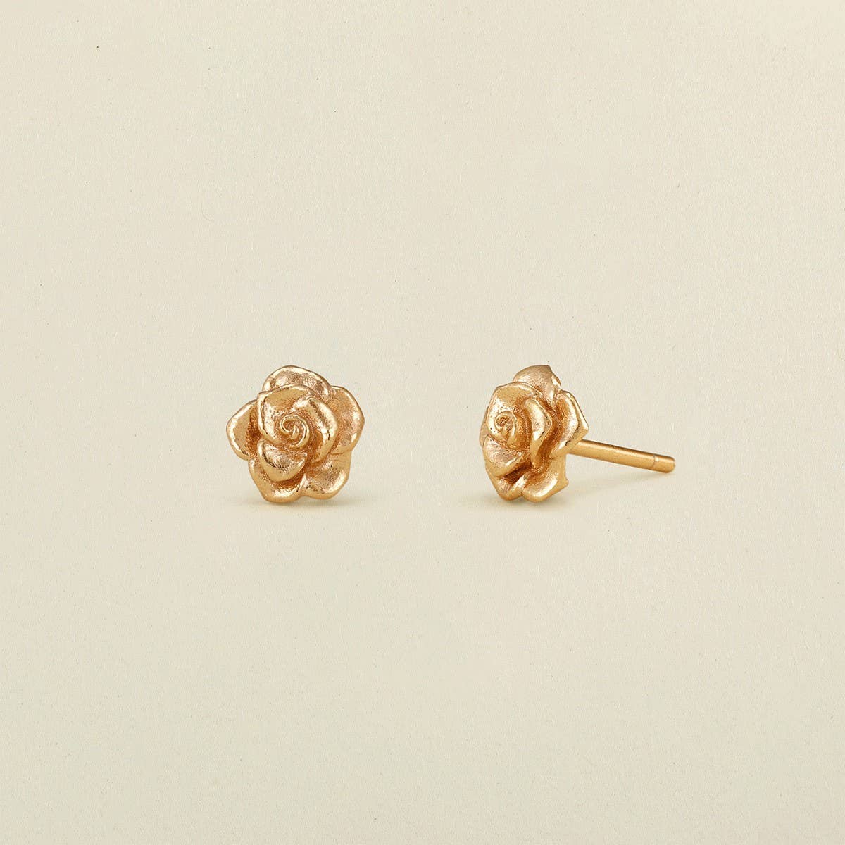 Vintage December Birth Flower Stud Earrings