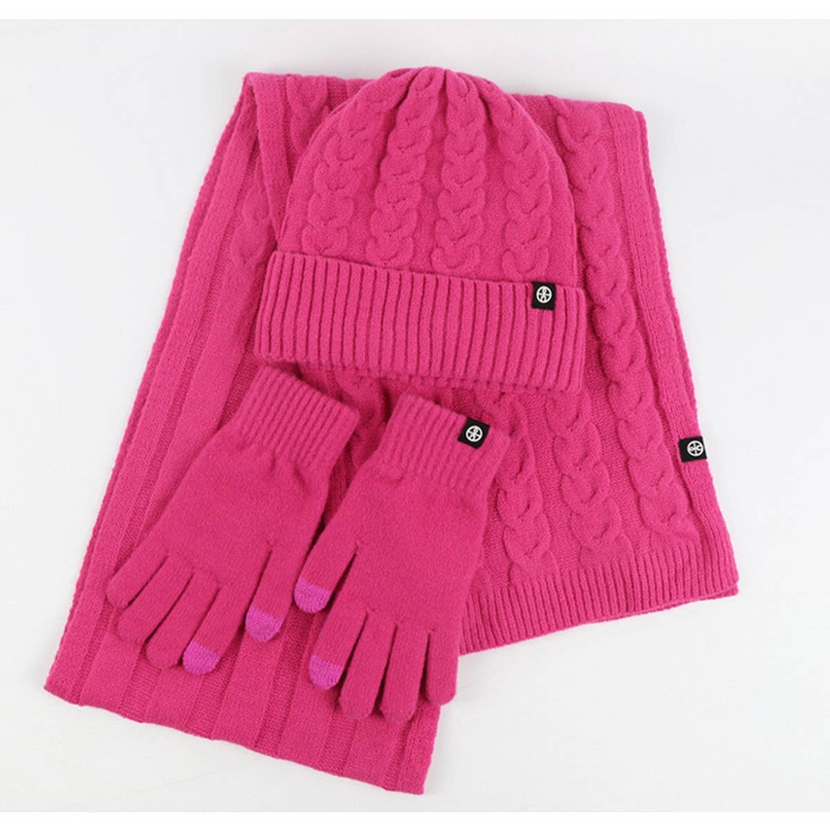 WINTER OUTDOOR WARM KNITTED THREE-PIECE SUIT