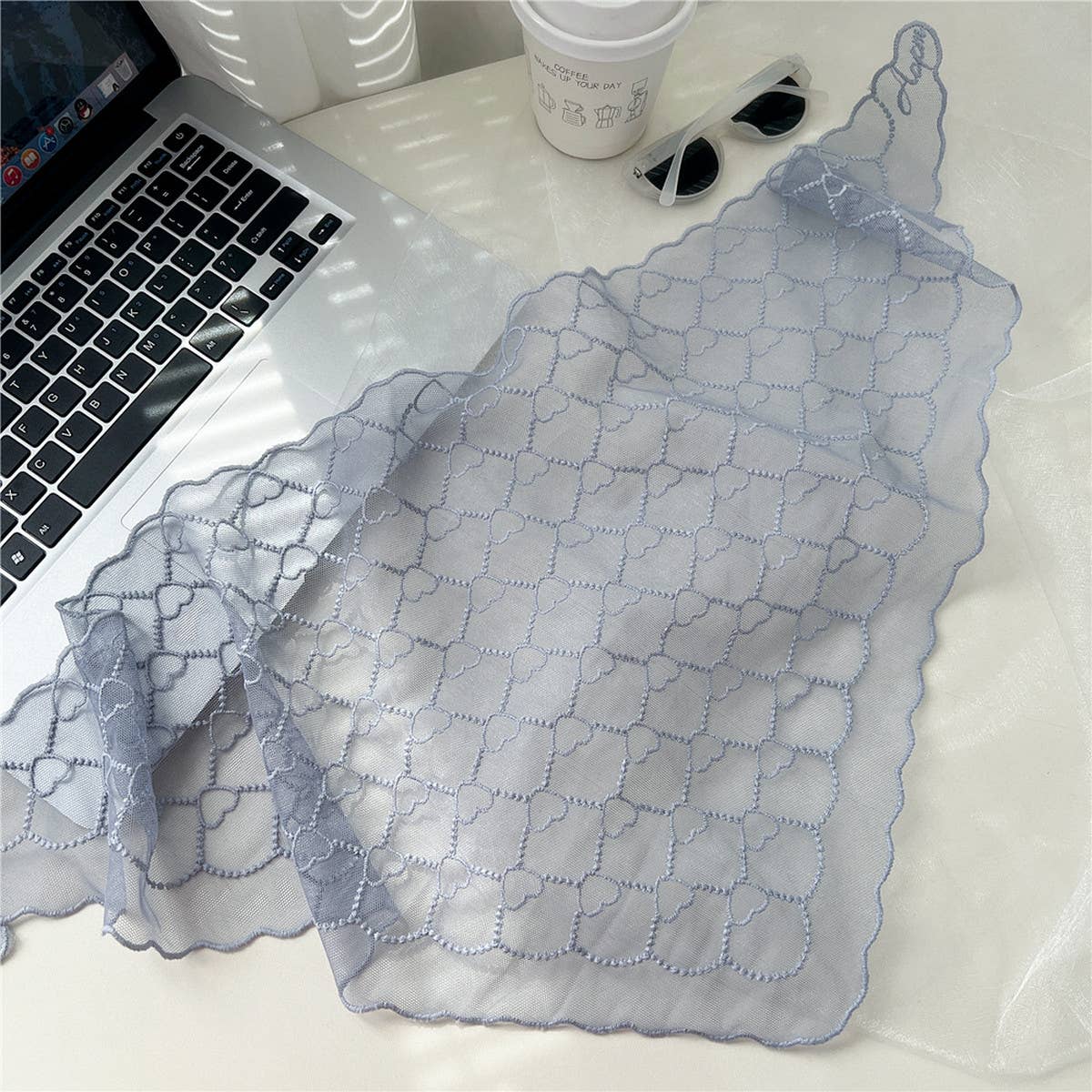 Heart Lace Triangle Scarf-Sun Protection Neck Wrap
