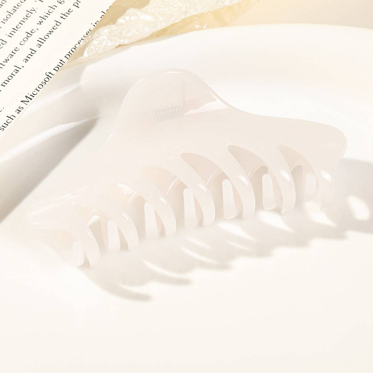 PC pointed keel high-end large hair clip