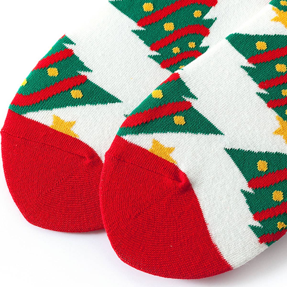 CHRISTMAS PATTERN CREW SOCKS