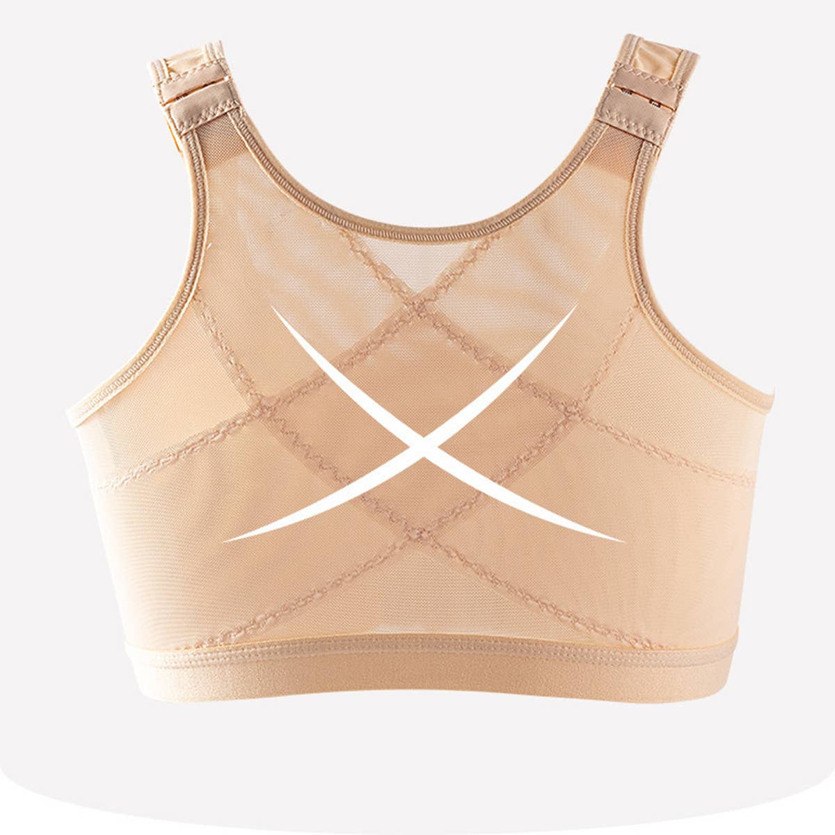 SPORTS BRA WITHOUT CHEST PAD ON FRONT BUTTON_CWMU0041