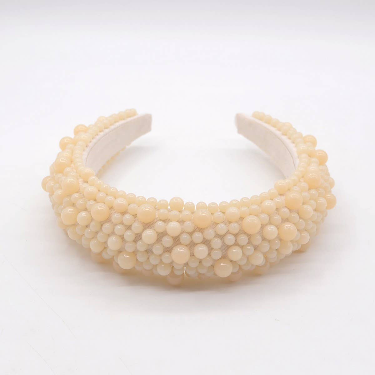 WOMAN FASHION HANDMADE PEARL HAIR HOOP_CWAHA0354