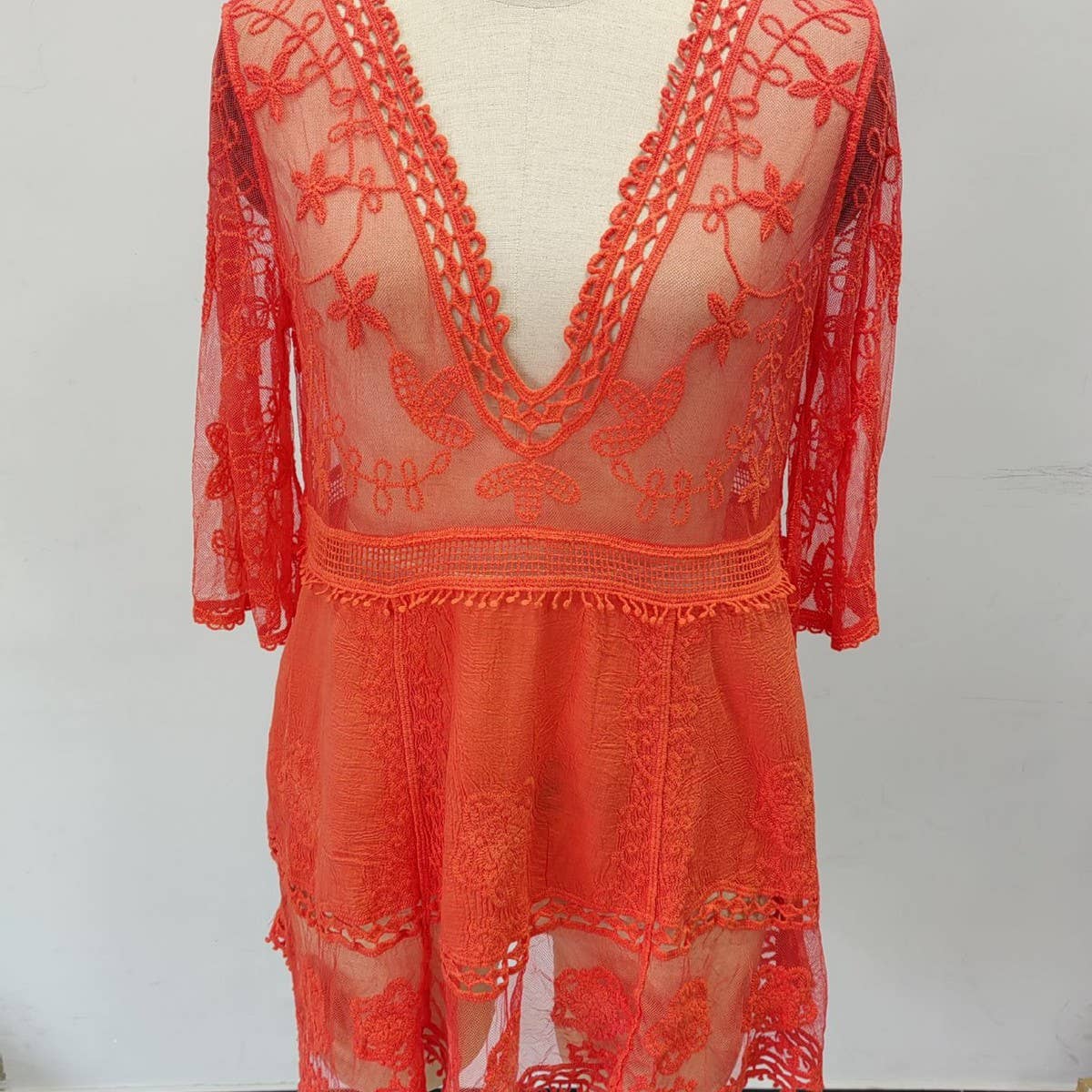 LACE BIKINI SWIMSUIT BEACH COVERUP WOMEN