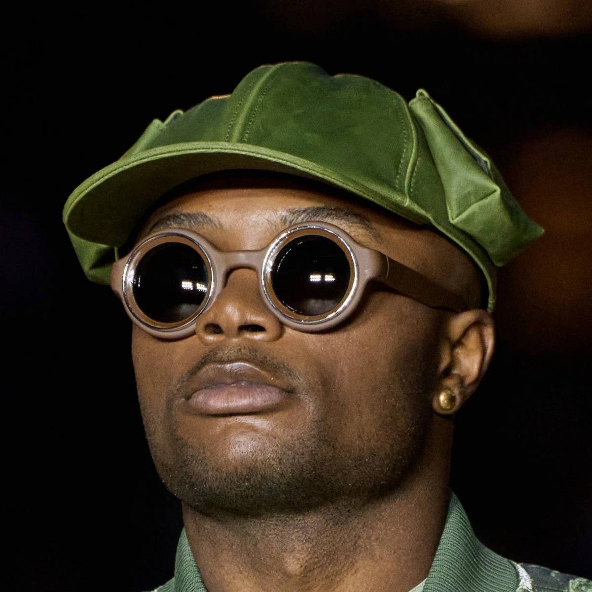 FASHIONABLE HIGH-END ROUND FRAME SUNGLASSES