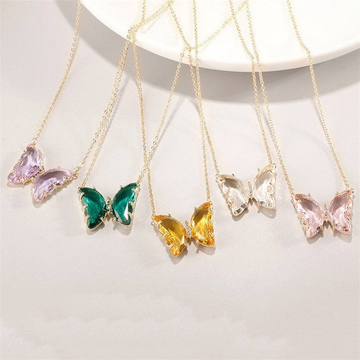 FAIRY GIRL FANTASY BUTTERFLY NECKLACE_CWAJE2000
