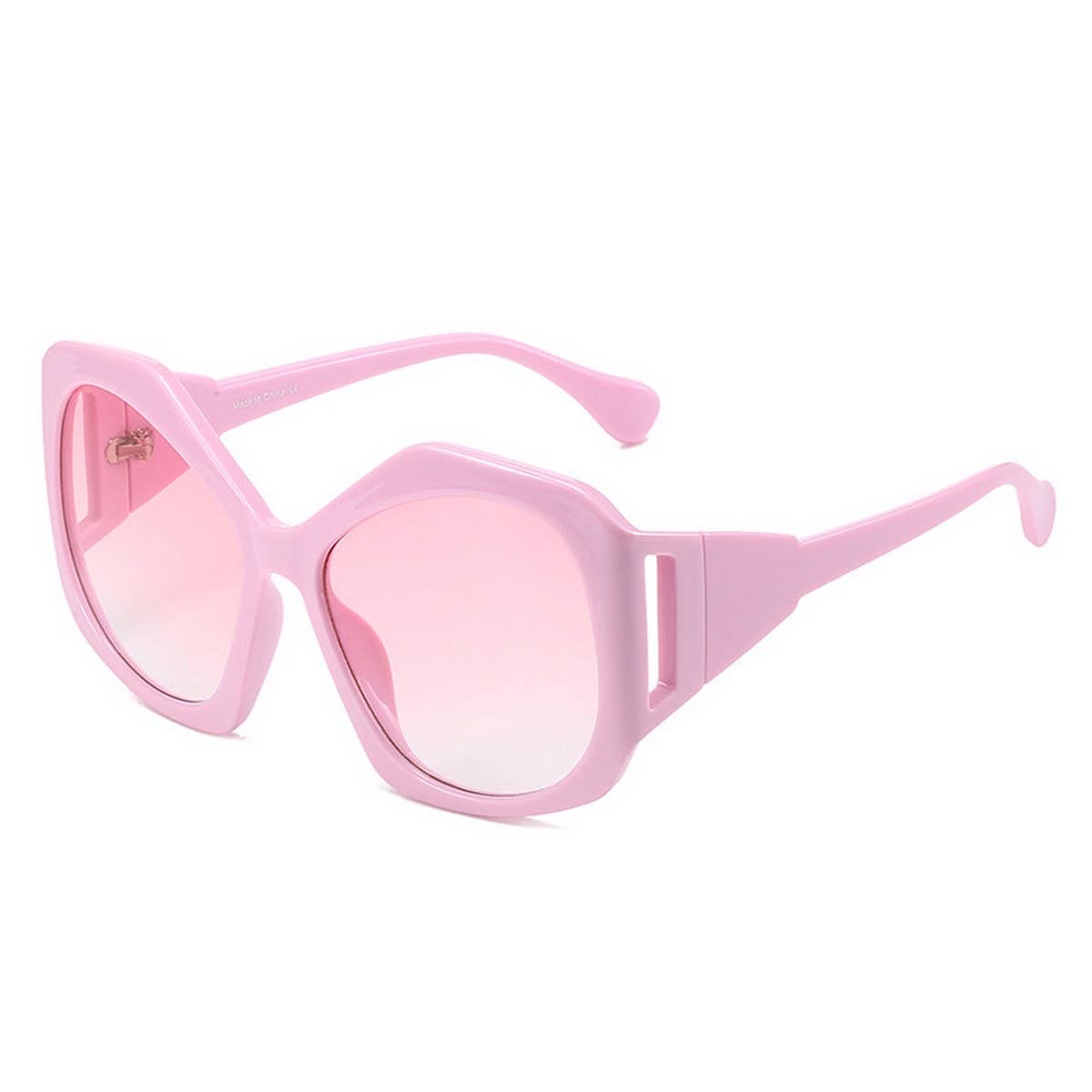 LARGE FRAME POLYGONAL FUTURISTIC TECHNOLOGY GLASSE