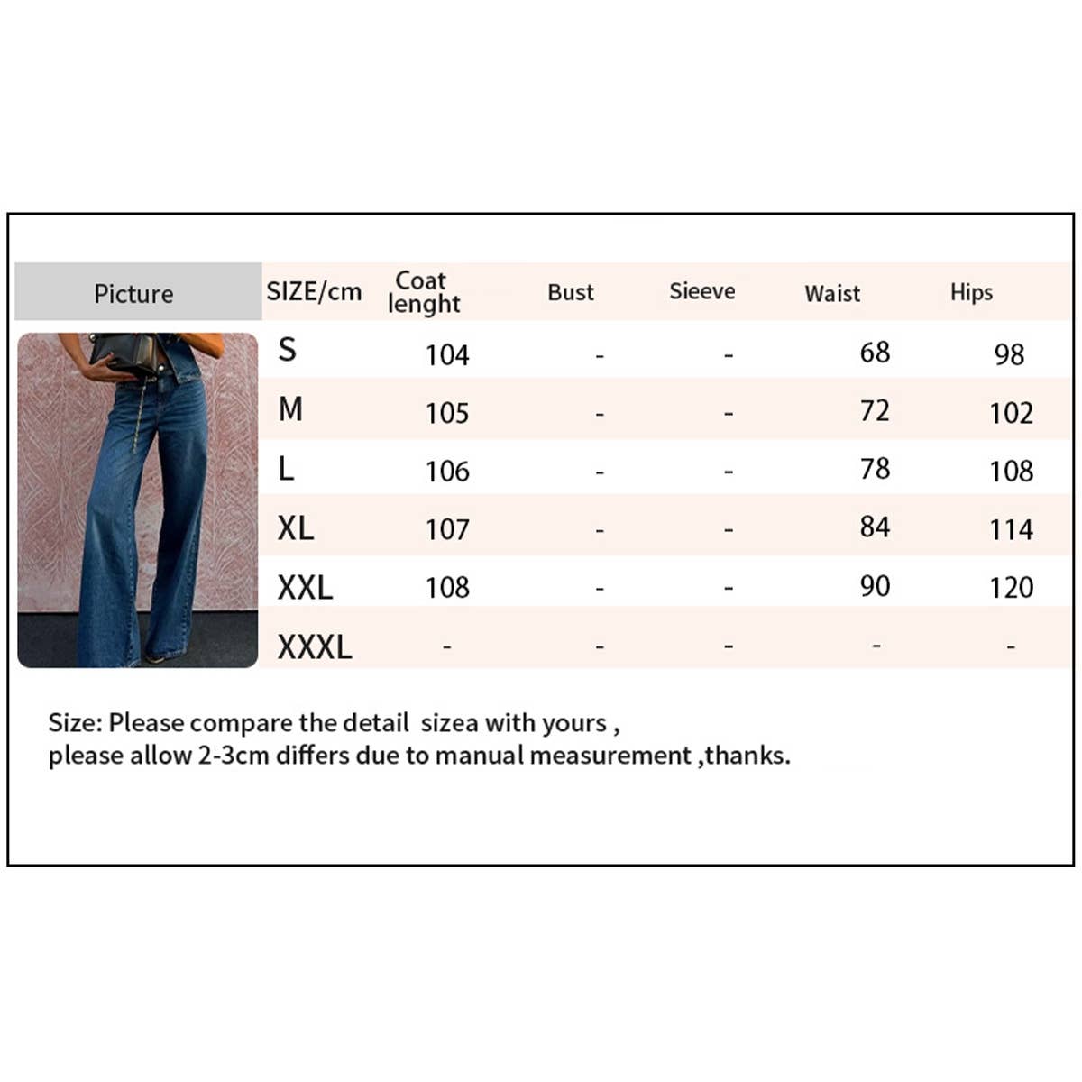 Sleeveless vest & wide-leg denim set