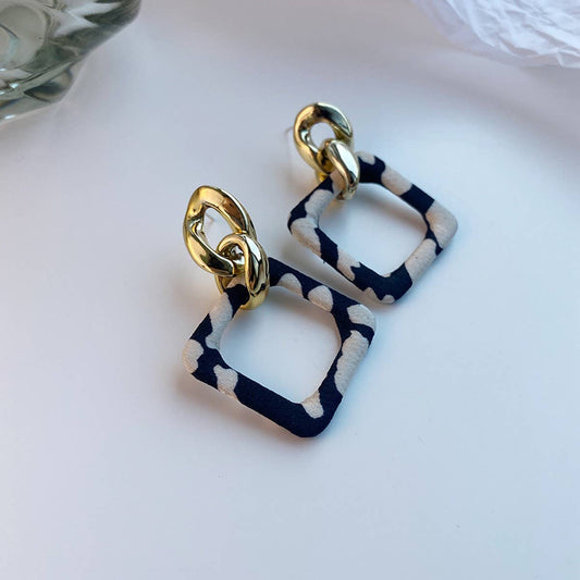 HONG KONG STYLE RETRO GEOMETRIC SQUARE EARRINGS_CWAJE2191