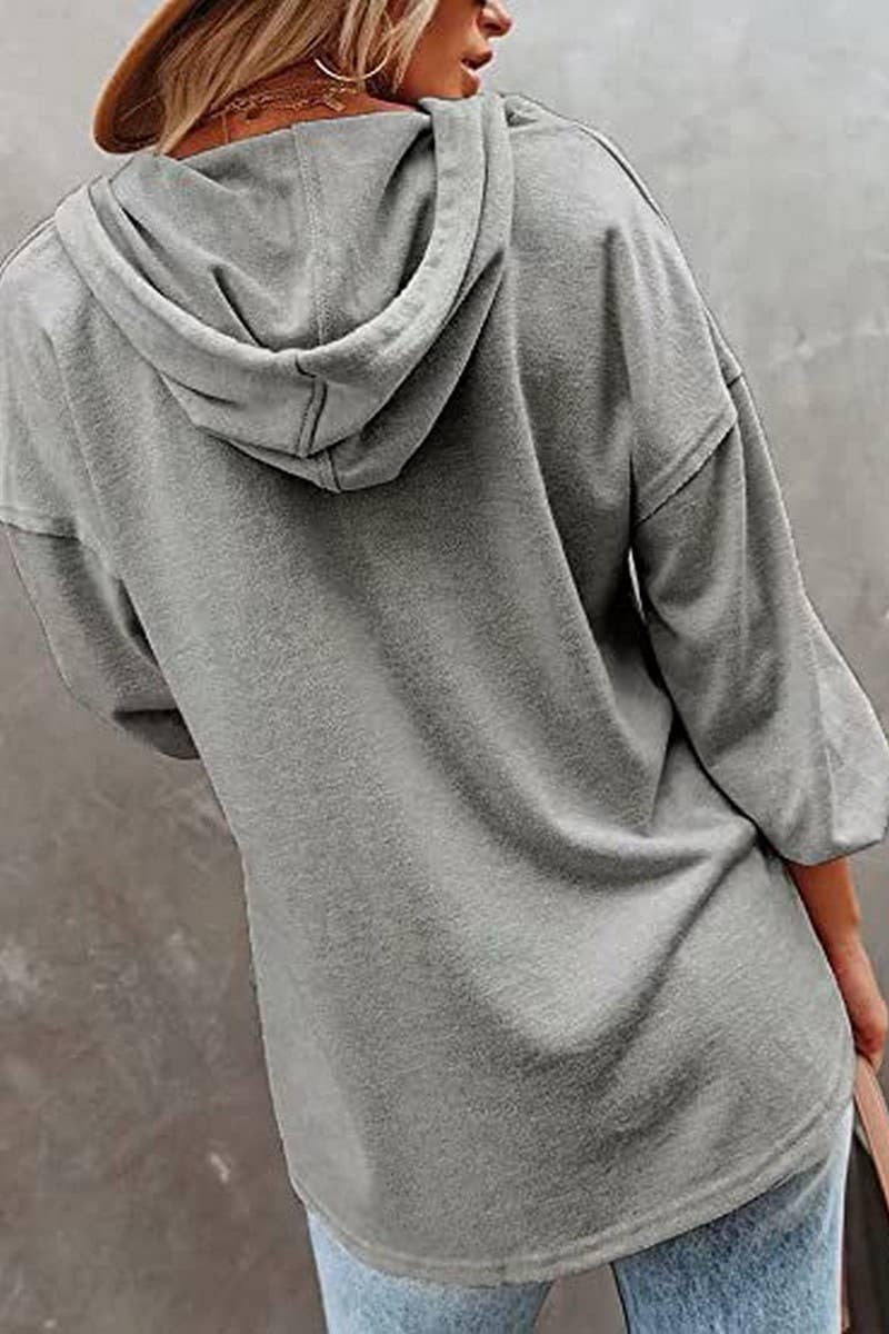CWOHOL0615_CASUAL LOOSE SOLID COLOR HOODIE SWEATSHIRT