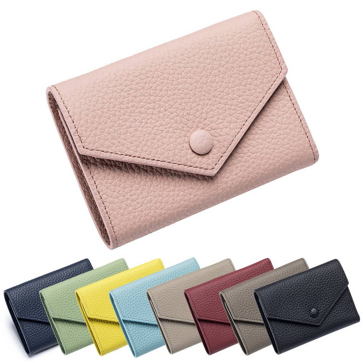 ULTRA-THIN LARGE CAPACITY SHORT LEATHER WALLET_CWAB3744