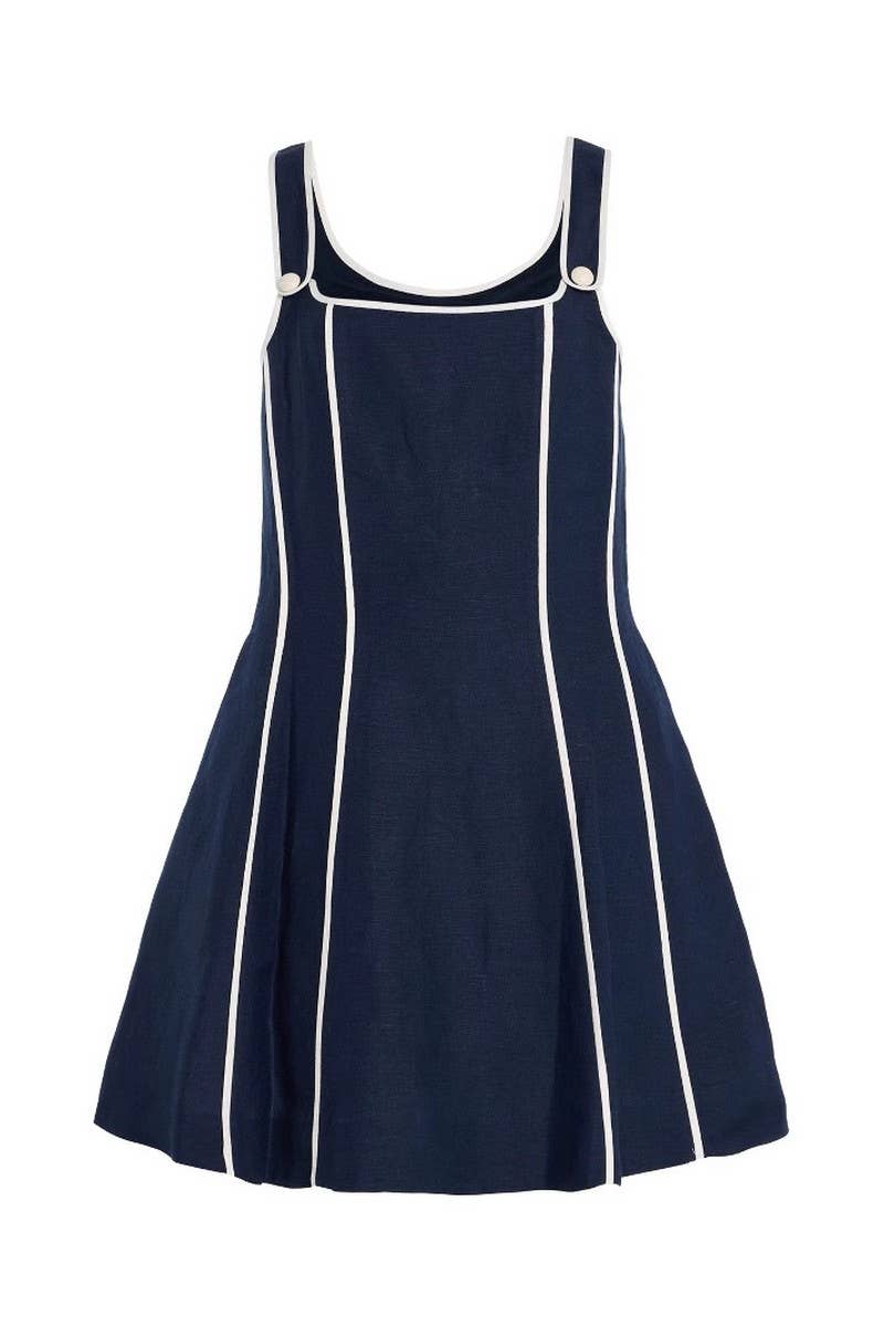 CWDSD8827_STRIPED BLUE WHITE SPAGHETTI STRAP MINI DRESS