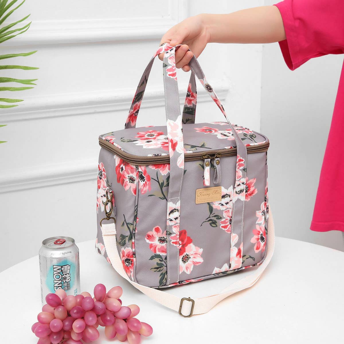 NEW CANVAS THERMAL BAG OUTDOOR PICNIC BAG_CUAB0205