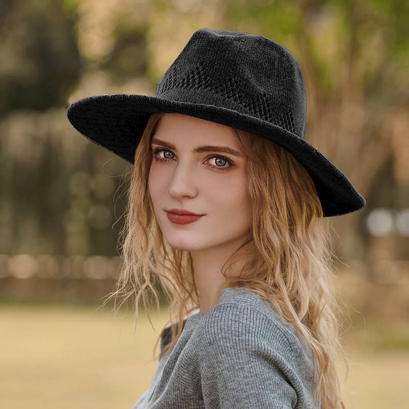 WOMEN RETRO HOLLOW PANAMA HAT_CWAH0586