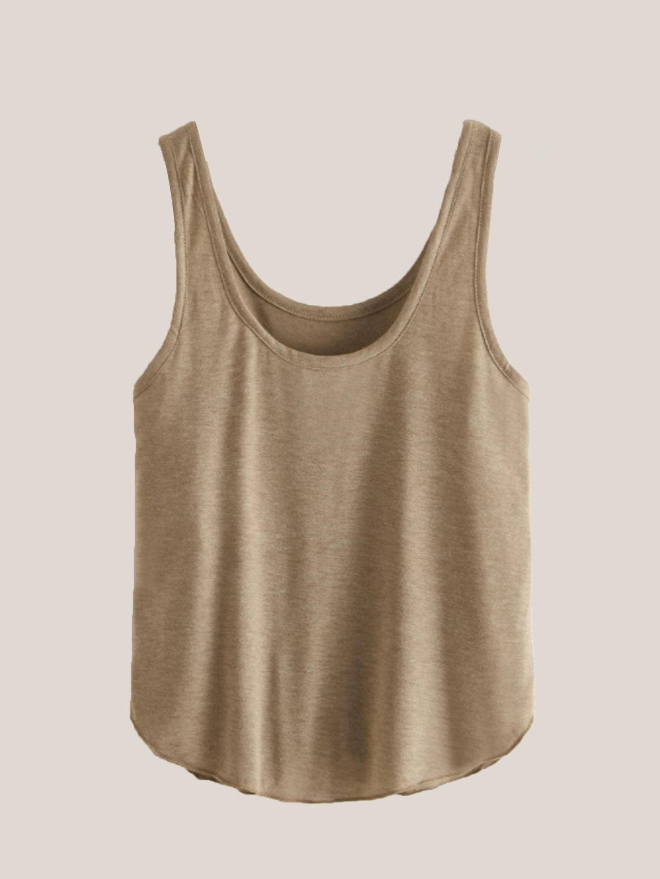 Sleeveless base slim-fit short tank top