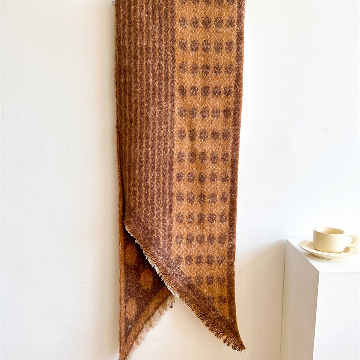 Polka Dot Loop Scarf ??Thick Warm Winter Shawl_CWASC0979