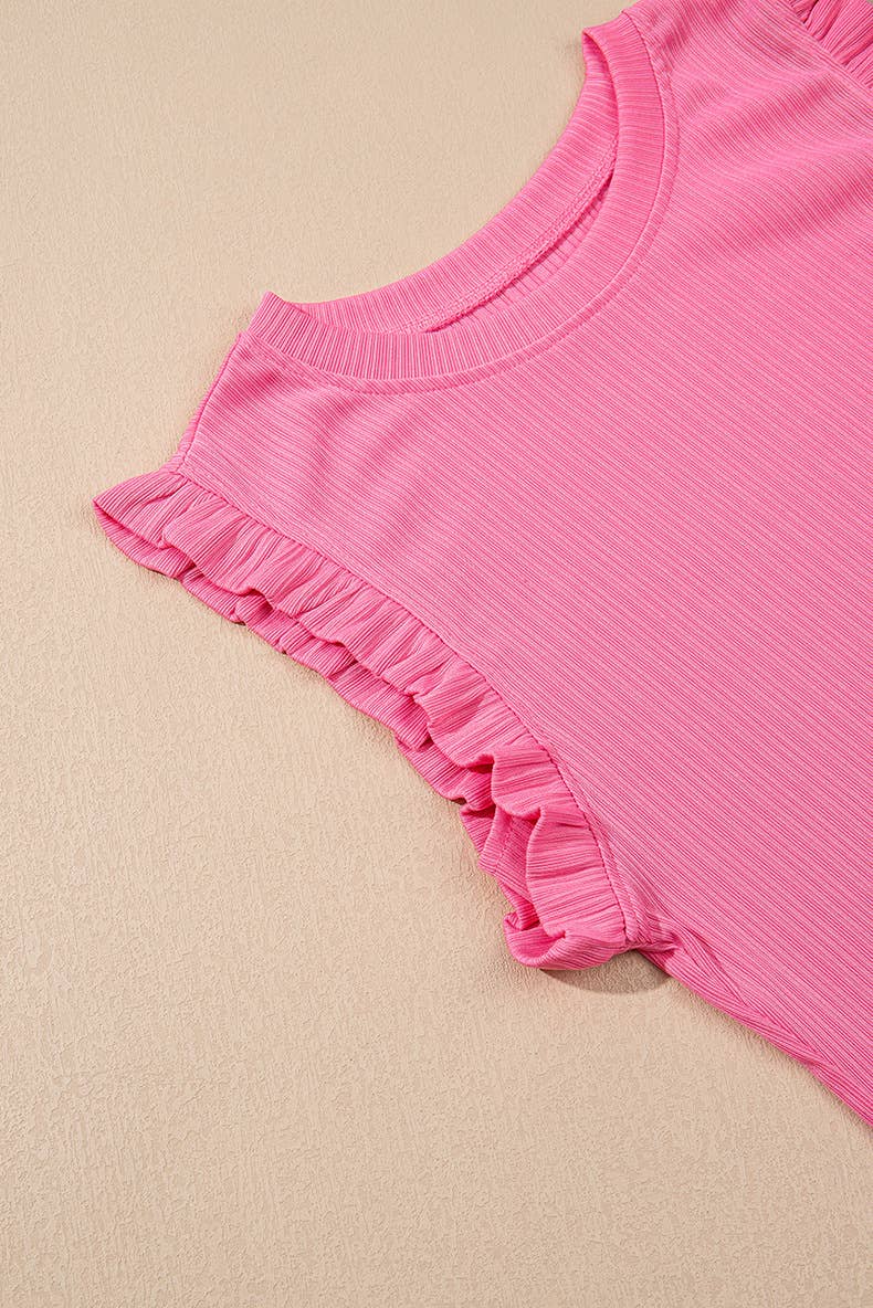 Stylish ruffled waistcoat long skirt set