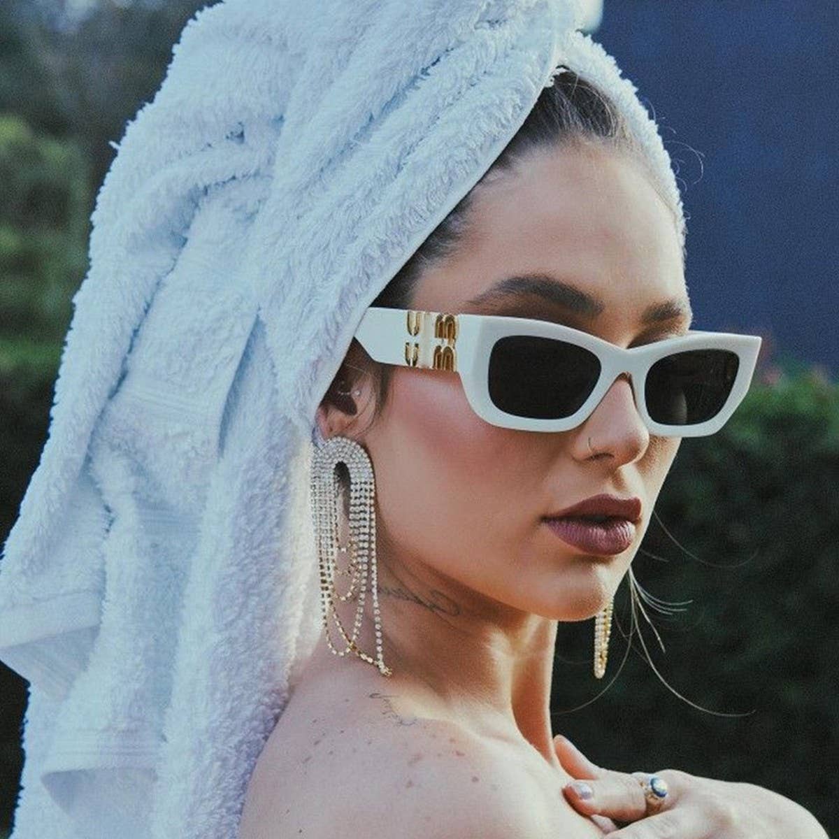 CAT-EYE WIDE TEMPLE SUN PROTECTION SUNGLASSES_CWASG0567