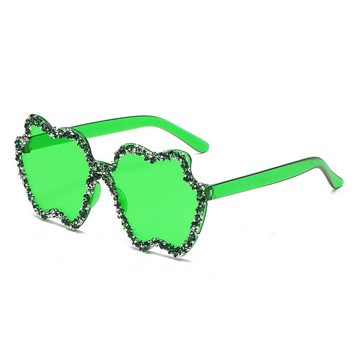 WOMEN DIAMOND TRANSPARENT SUNGLASSES