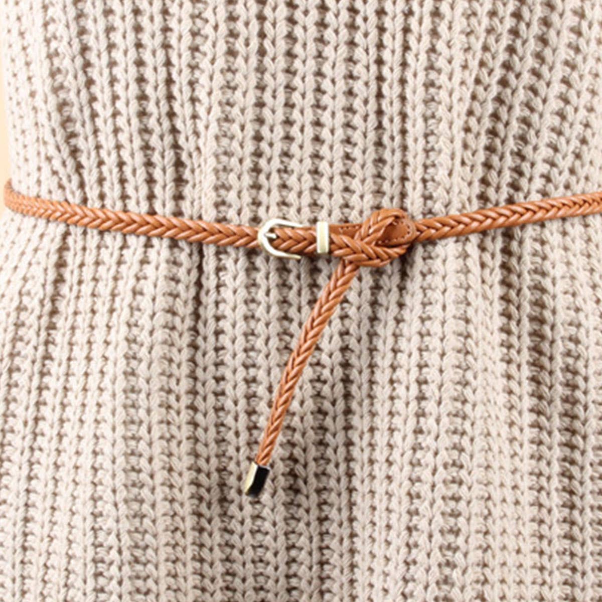 VINTAGE WOVEN SLENDER BELT FOR DRESSES_CWABE0189