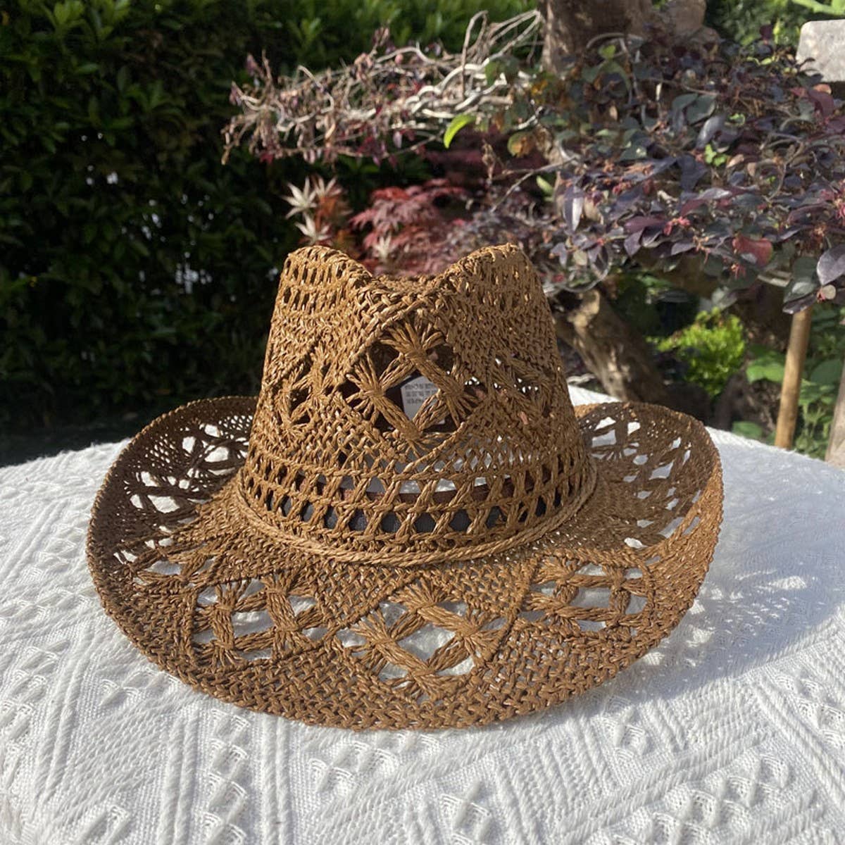 Summer beach woven straw hat for women_CWAH3403