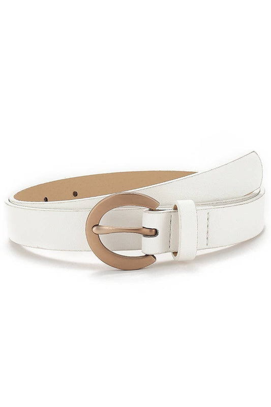 CASUAL ROUND BUCKLE SIMPLE BELT_CWABE039