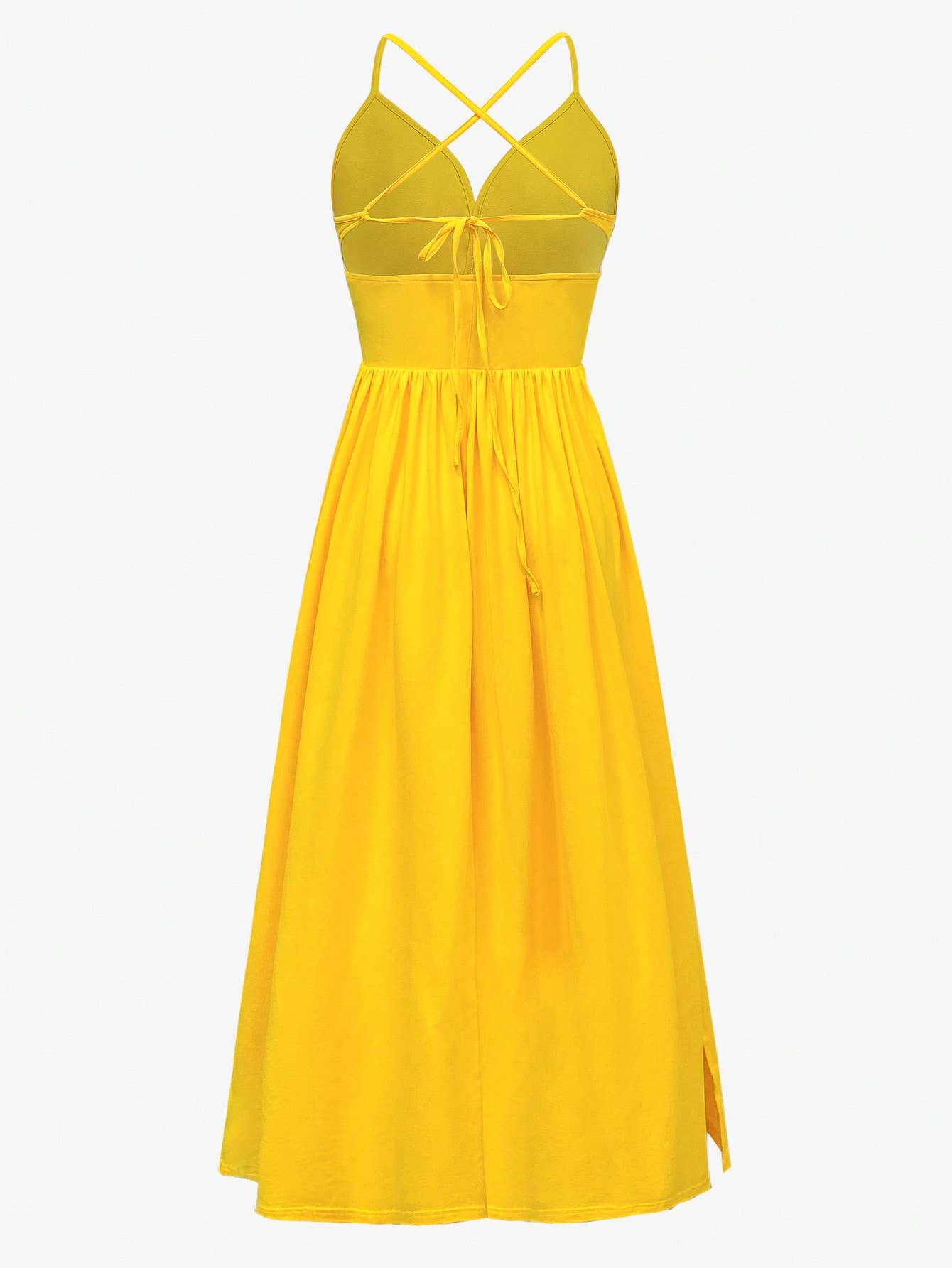 Women¡¯s Elegant V-Neck Split Maxi Dress