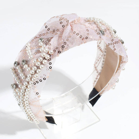 HIGH HEAD PRESSURE MESH KNOTTED HEADBAND