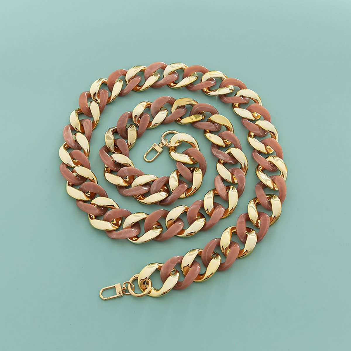 Large Resin Acrylic Bag Chain,Wide Shoulder Strap