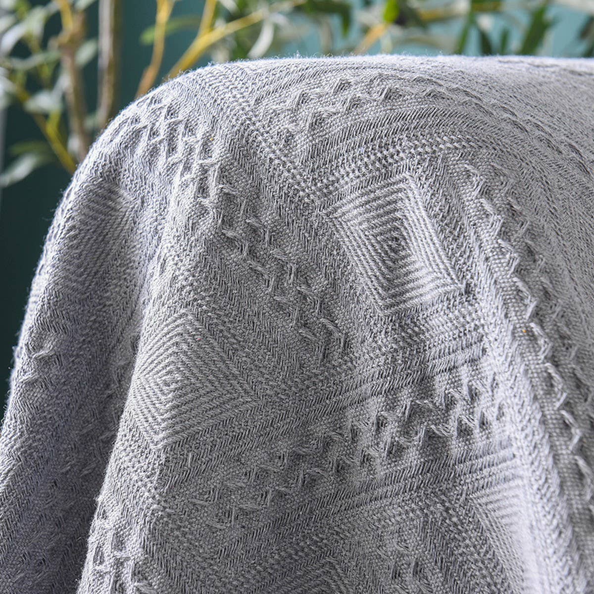 White Sofa Cover Blanket Full Wrap Design