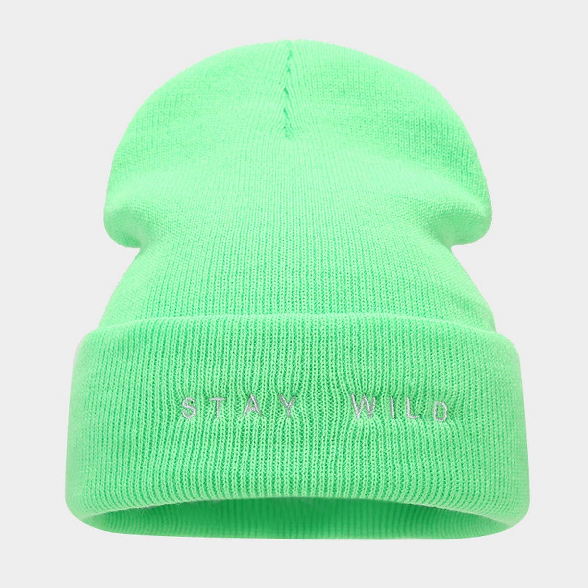 FASHION LETTER EMBROIDERY SIMPLE  KNITTED HAT_CWAH2087