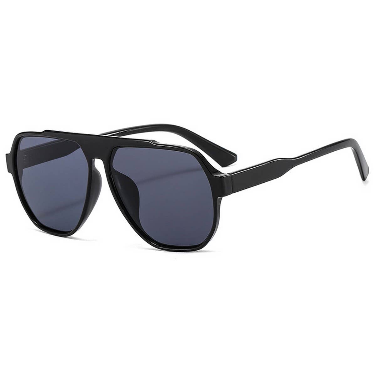 Modern Flat-Top Oversized Ocean Lens Sunglasses