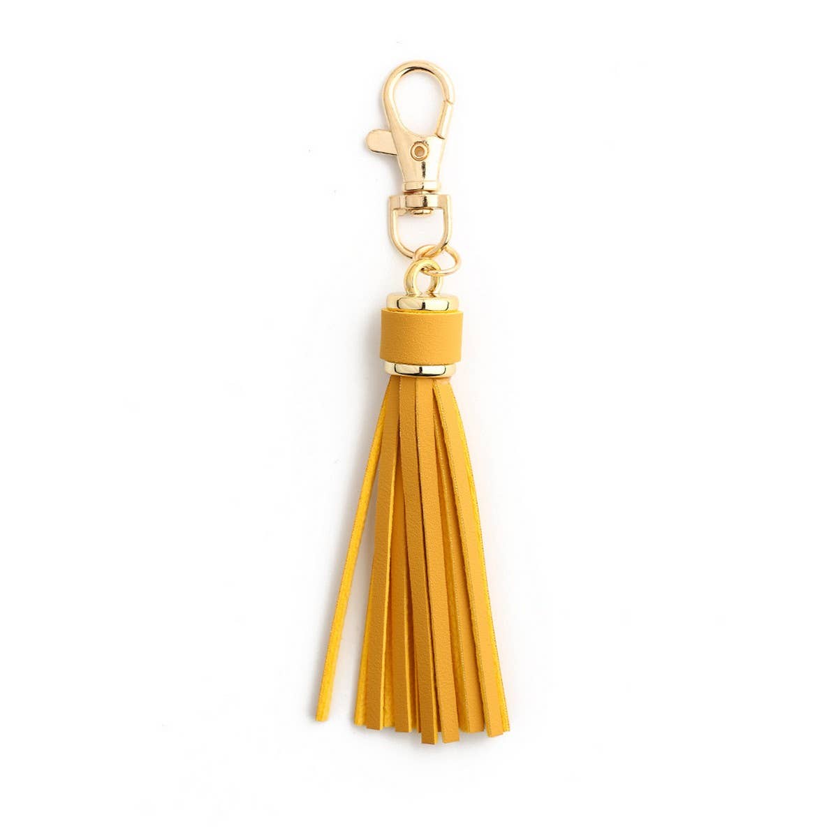 Leather Fringe Keychain, PU Tassel Bag Charm_CWAB5008