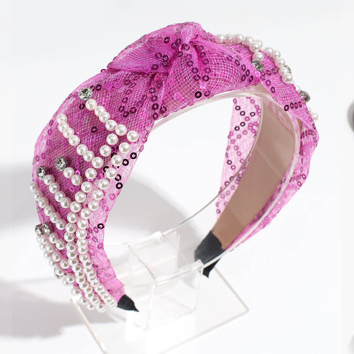 HIGH HEAD PRESSURE MESH KNOTTED HEADBAND