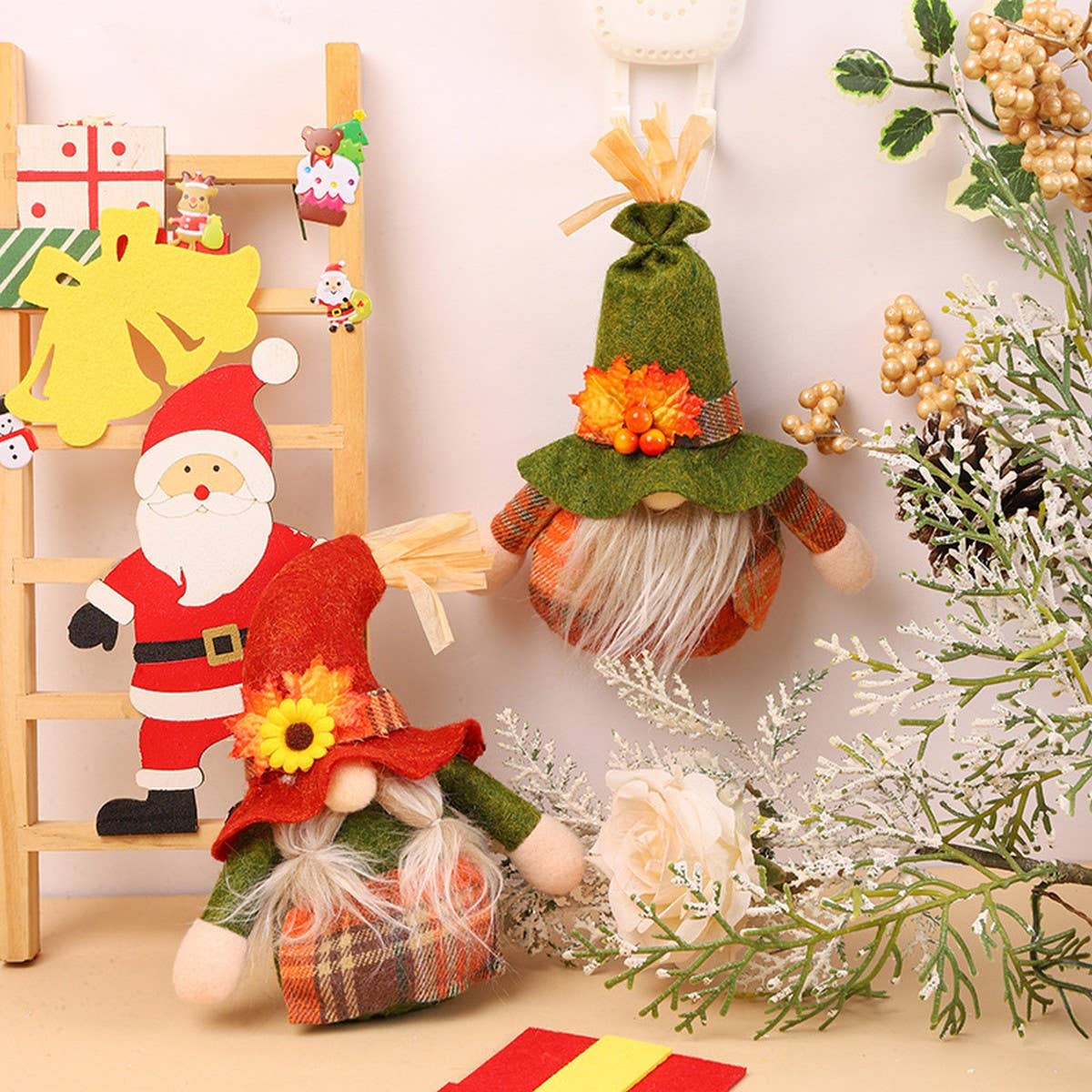 THANKSGIVING FACELESS OLD MAN DOLL ORNAMENTS