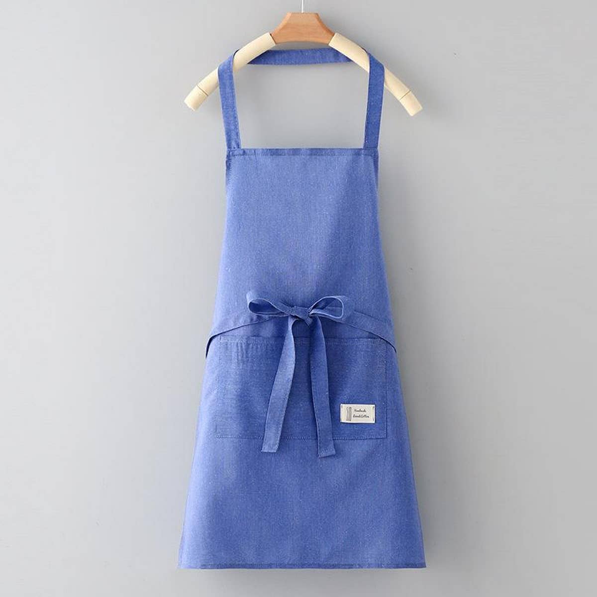Solid Color Thin apron with pockets bulk_CWMM2036