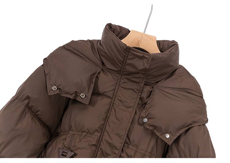 Stand-up collar thickened cotton-padded jacket