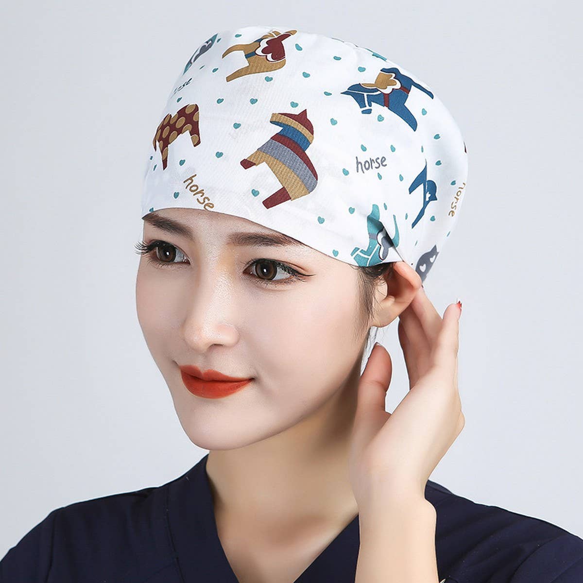 PURE COTTON CARTOON PRINT THIN TOE CAP_CWAH3389