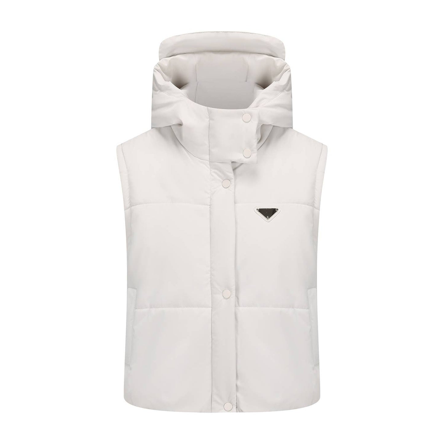 Short and thick breaded cotton-padded jacket