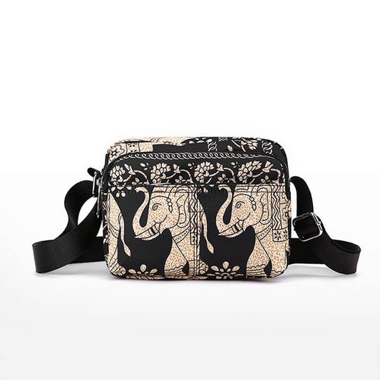 NYLON LARGE CAPACITY SHOULDER MESSENGER BAG_CWAB3487