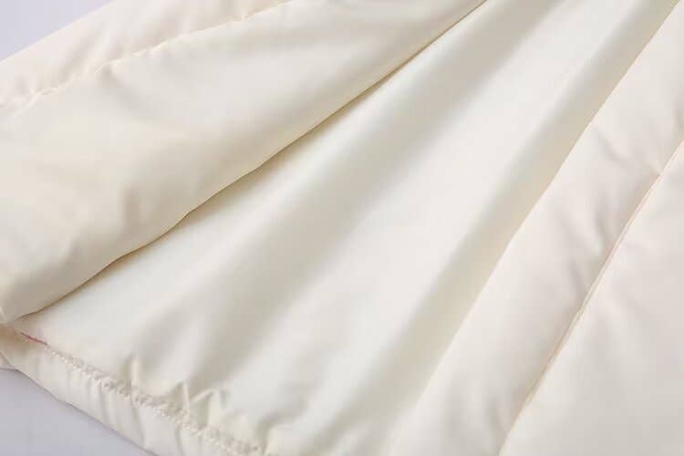 STYLISH PRINTED STAND-UP COLLAR PADDED JACKET