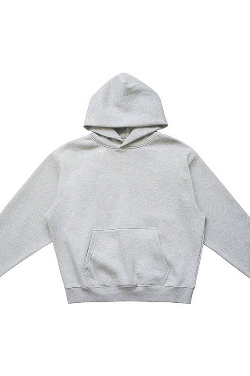 CWOHOL0765_SOLID COLOR THICKENED HOODED SWEATSHIRT