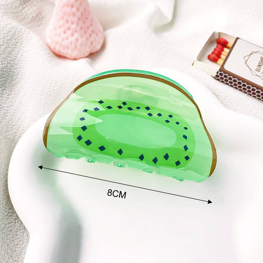 Cute Lemon Hair Claw for Girls, Shark Clip_CWAHA0385