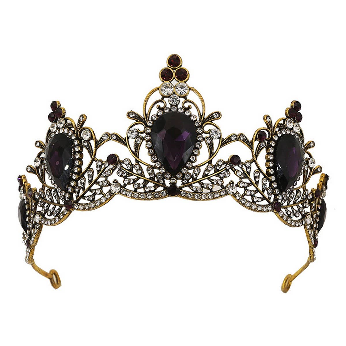 BRIDAL JEWELRY CROWN WEDDING CRYSTAL TIARAS_CWMM2022