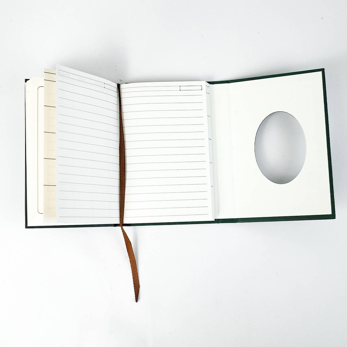 GREEN RETRO ROSE THICK NOTEBOOK