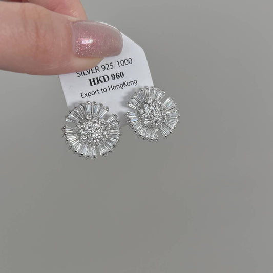 ZIRCON CHRYSANTHEMUM EARRINGS_CWAJE2025