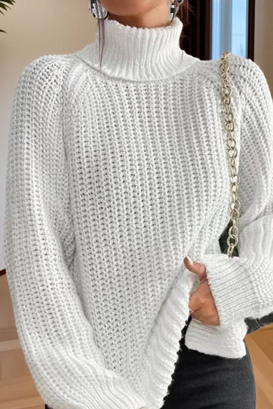 CWOSWL07649_HIGH-NECK MID-LENGTH RAGLAN SLEEVE SWEATER