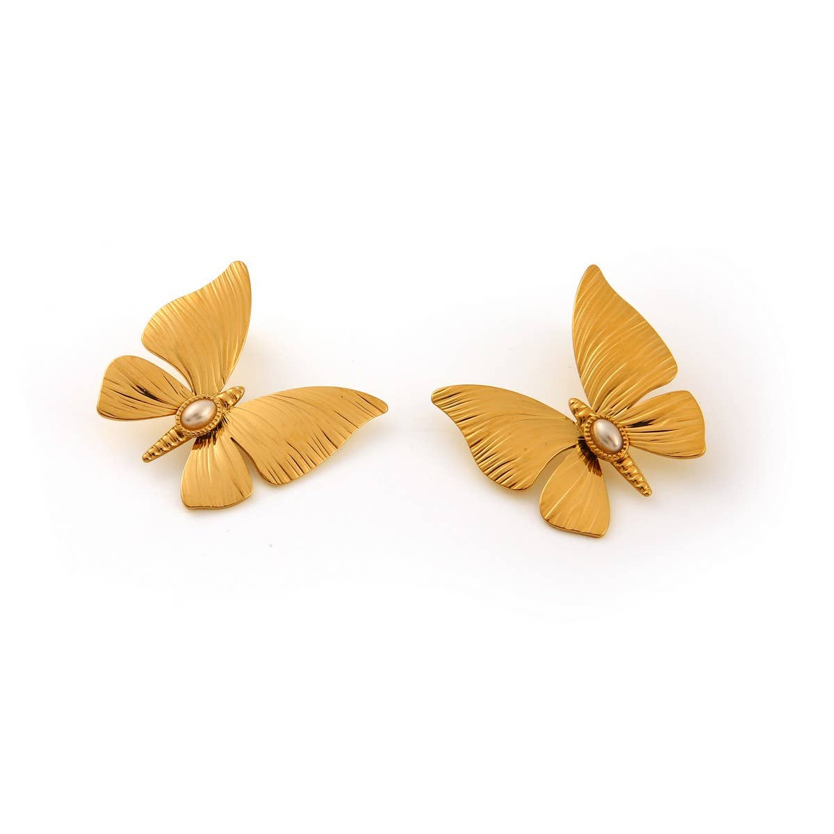 Original Design Stainless Steel Dragonfly Earrings_CWMM8914