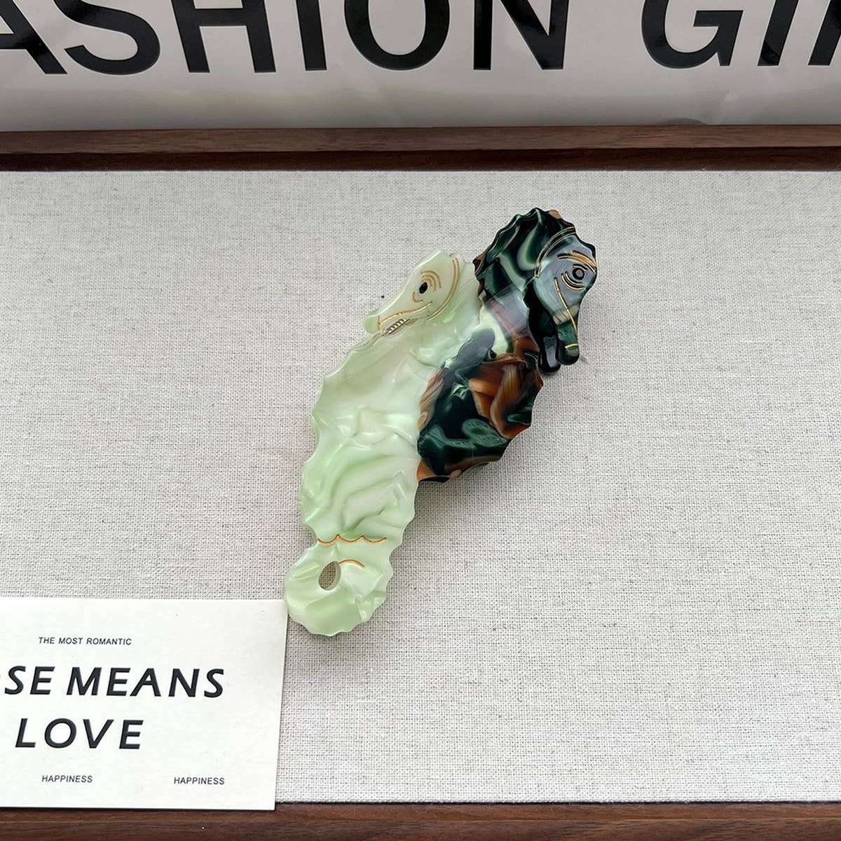 Cute Seahorse Acetate Shark Hair Claw Clip