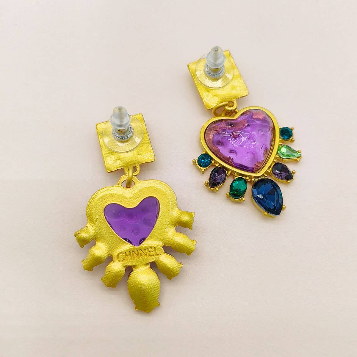 RETRO CLASSIC GLASS EARRINGS_CWAJE1107